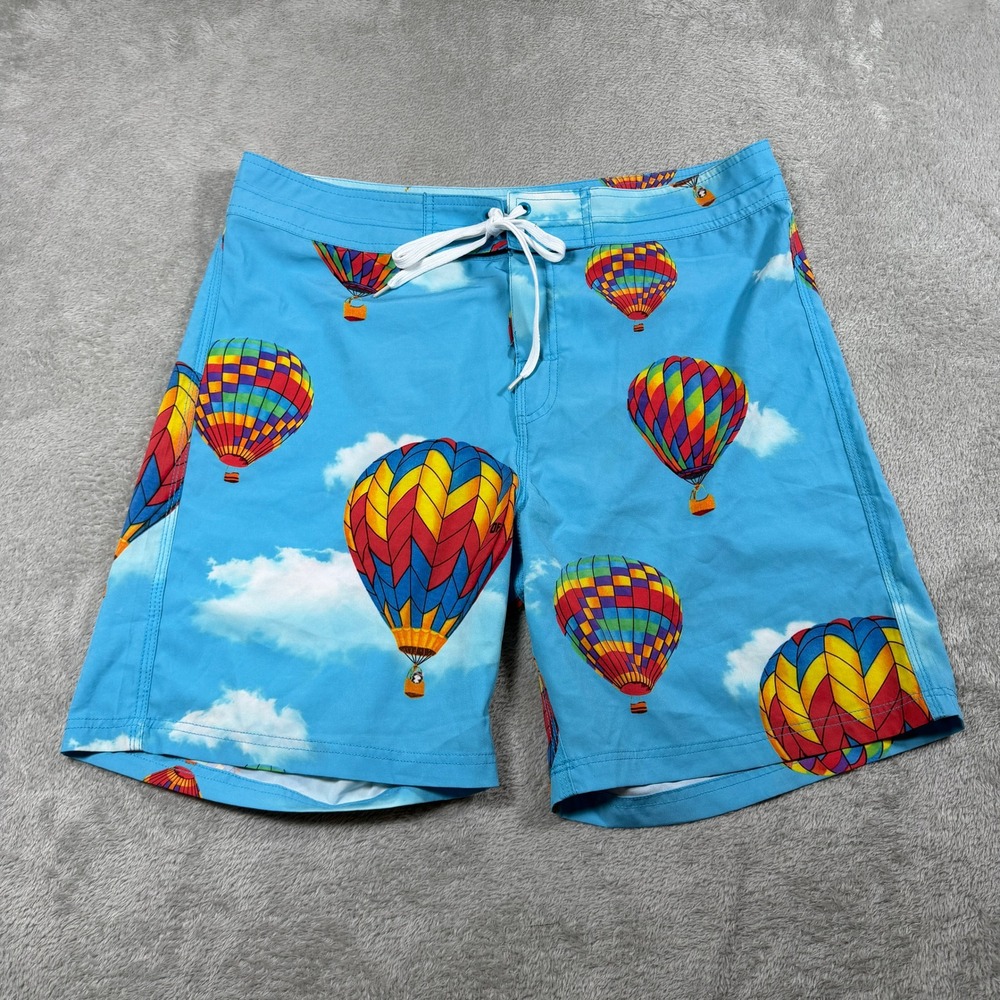 OFWGKTA Odd‎ Future Board Shorts Men 34 Blue Hot Air Balloon Summer Beach RARE